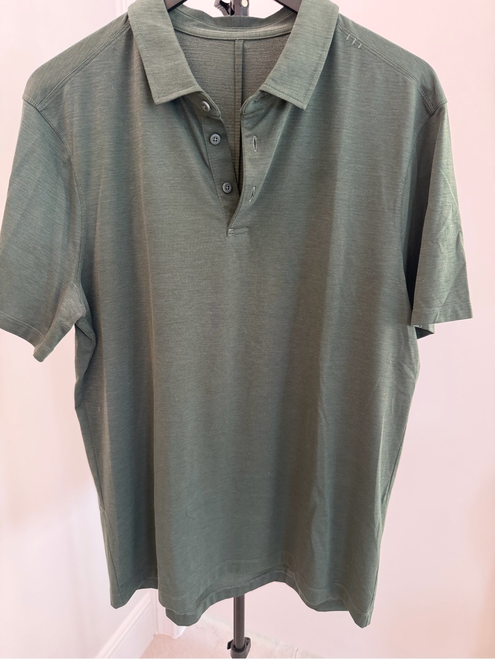 Lululemon Men's Polo Shirt - Olive Green L